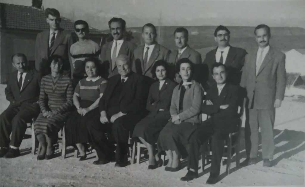 Lefke Orta Okulu öğretmenleriyle, 1959